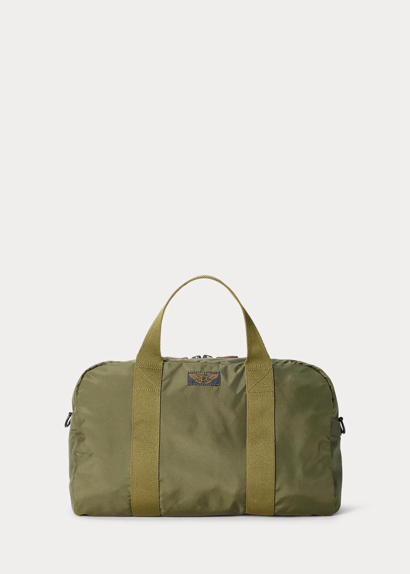 RRL バッグ メンズ オリーブ Nylon キャンバス Utility Duffel GRONJ6872